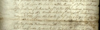 Documento referente a San Andrés de Linares 1790 